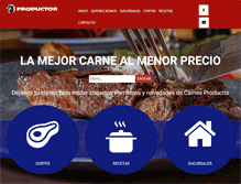Tablet Screenshot of carnesproductor.cl